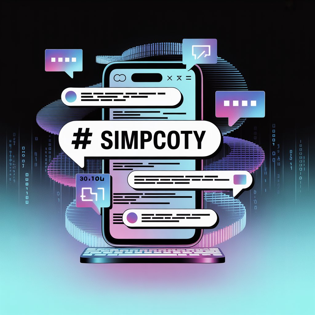 Simpcoty concept illustration showing online fandom, parasocial relationships, and digital culture behavior