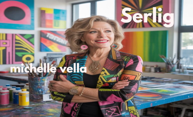 Michelle Vella, Toronto pop artist known for her WIDE BIG EYES portrait style and vibrant paintings of cultural icons