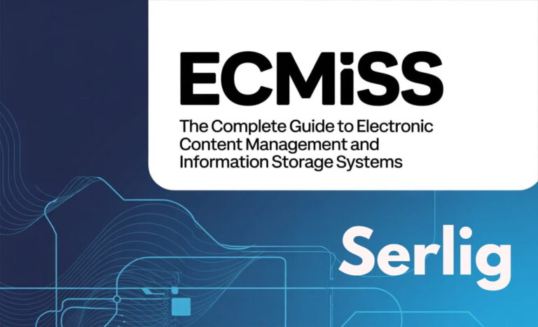 ECMISS electronic content management system dashboard showing document storage and retrieval interface