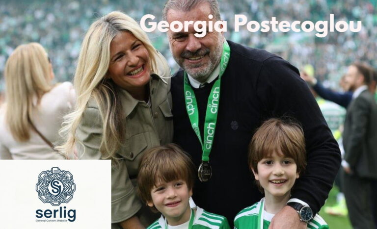 Georgia Postecoglou and Ange Postecoglou celebrating after a trophy win