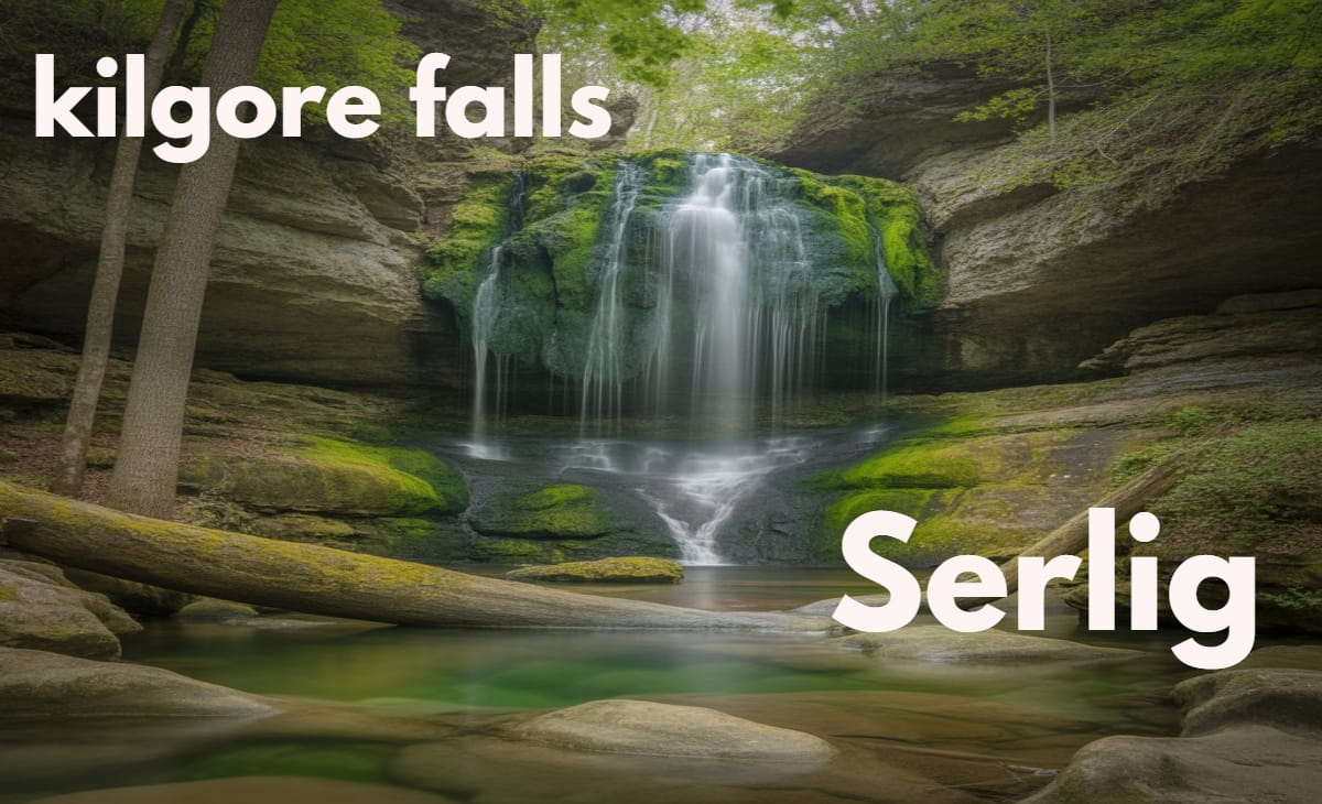 Kilgore Falls waterfall in Rocks State Park, Harford County, Maryland