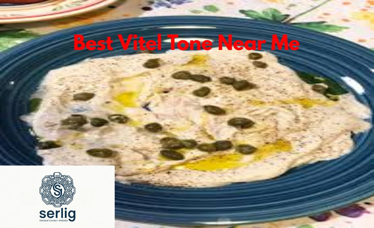 Best Vitel Tone near me — authentic cold sliced veal with creamy tuna and caper sauce on a white platter