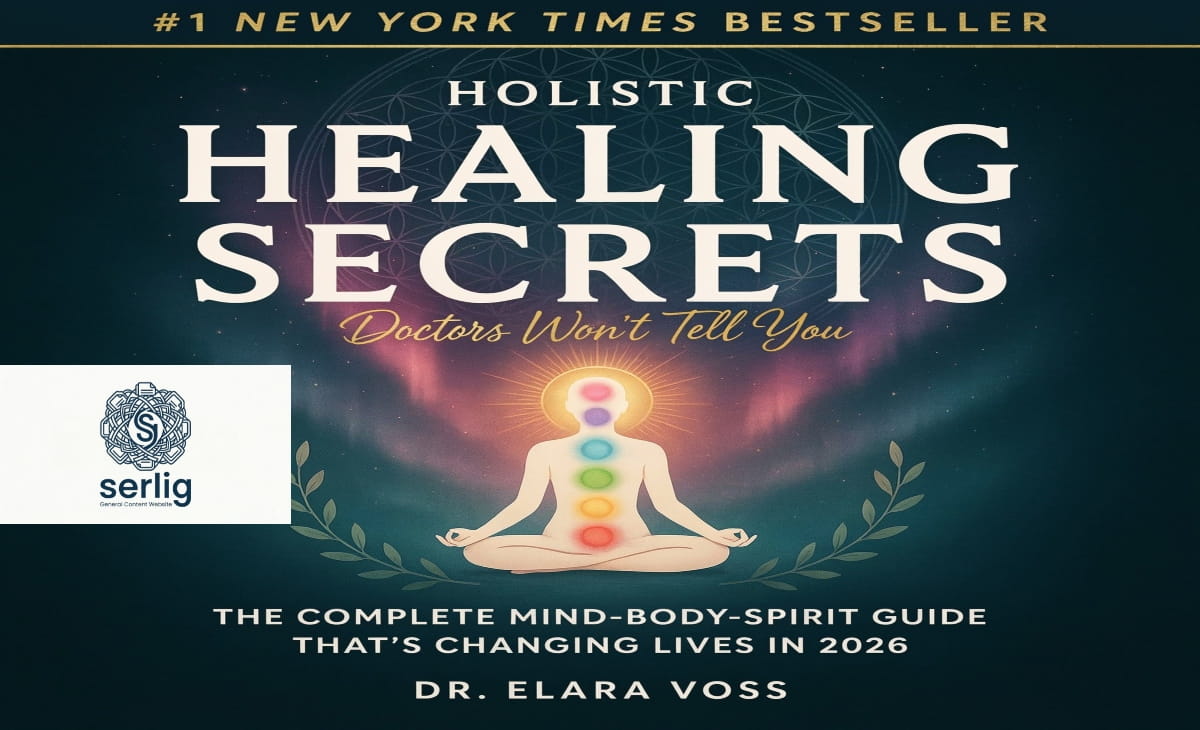 Holisticke wellness concept showing mind body and spirit balance with meditation yoga and natural healing elements