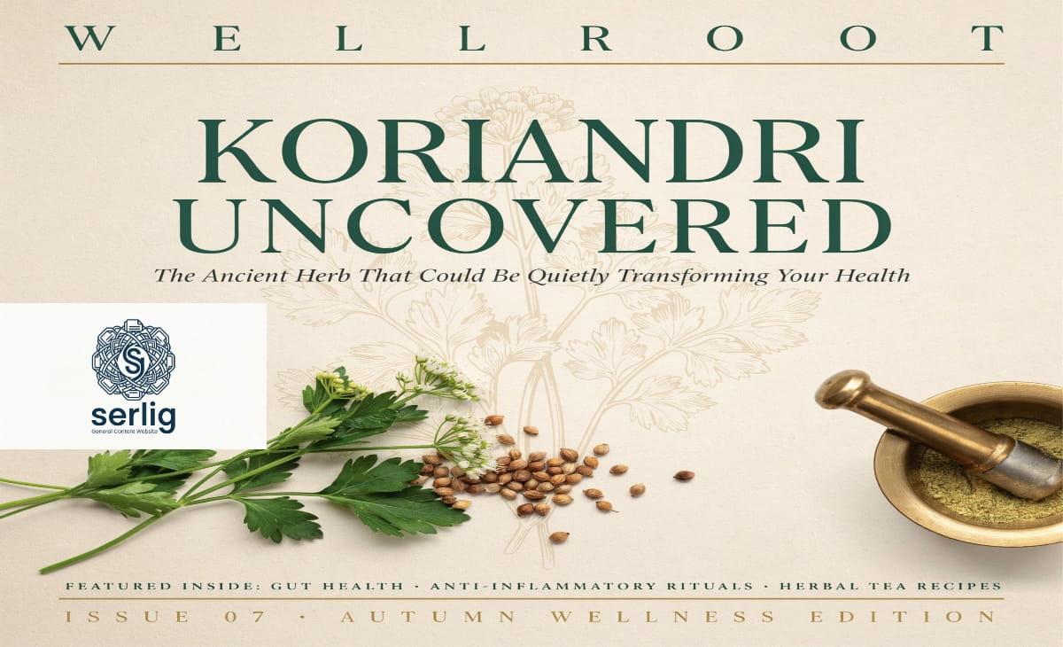 Fresh coriander leaves and dried coriander seeds in a wooden bowl, showcasing koriandri's health benefits