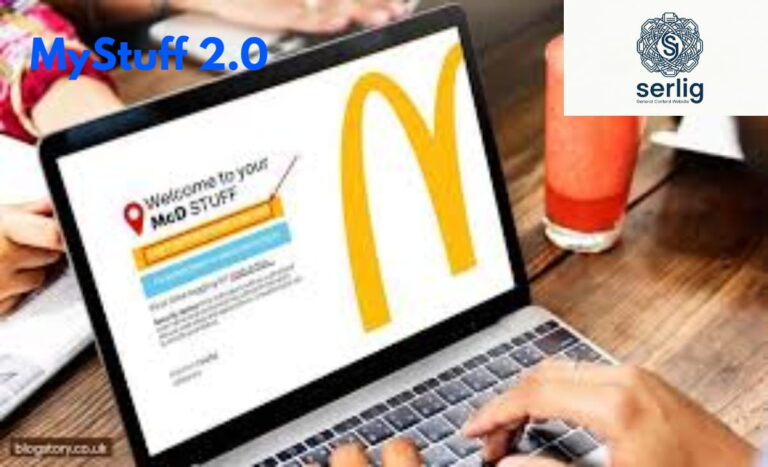 MyStuff 2.0 McDonald's employee portal dashboard showing shift schedule and payslip access on a smartphone