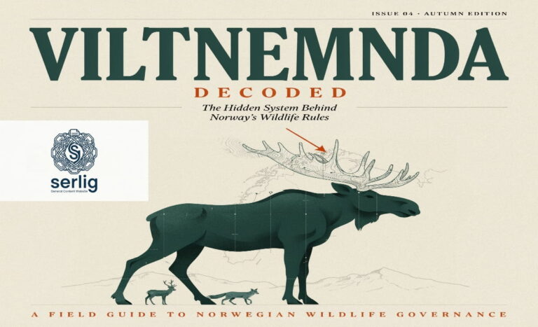 Norwegian forest landscape representing local wildlife management areas overseen by viltnemnda