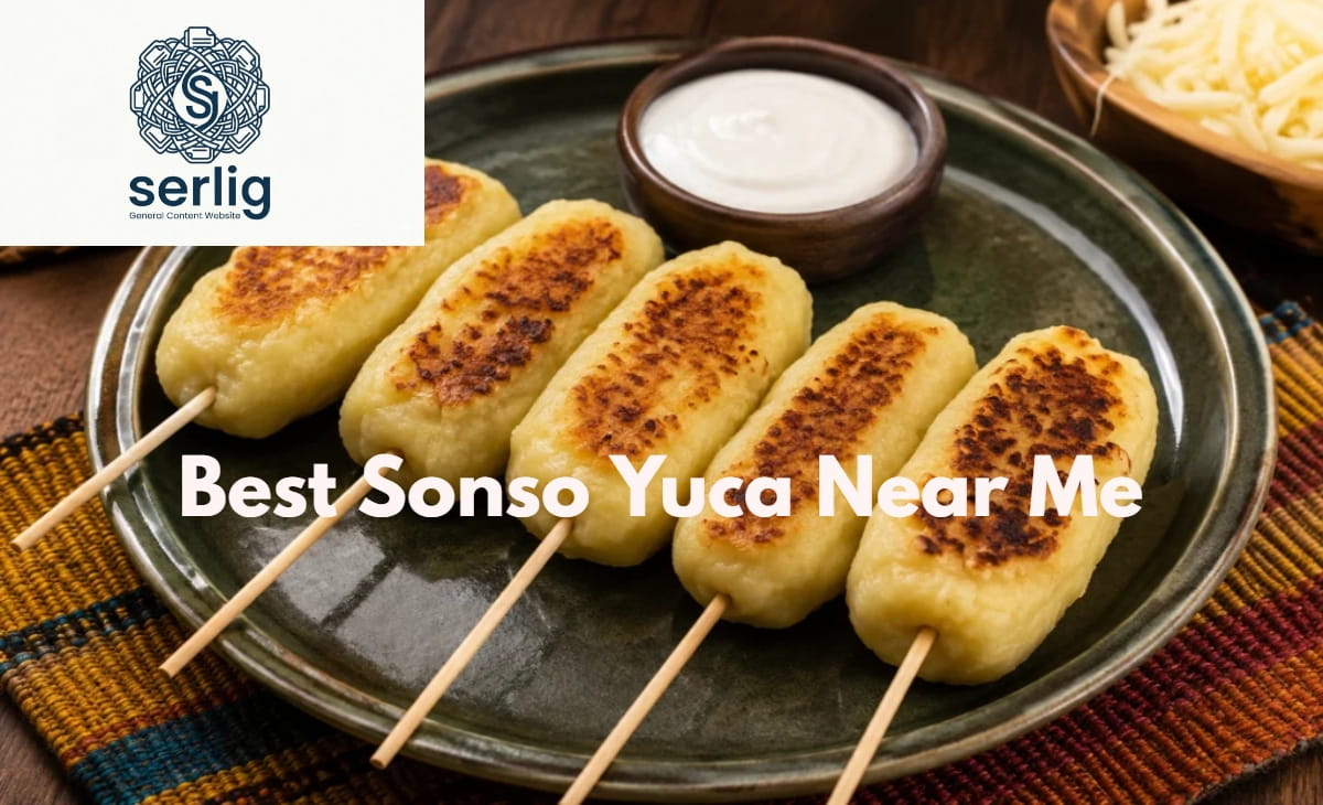 Freshly grilled sonso de yuca with melted white cheese on a wooden board — best sonso yuca near me