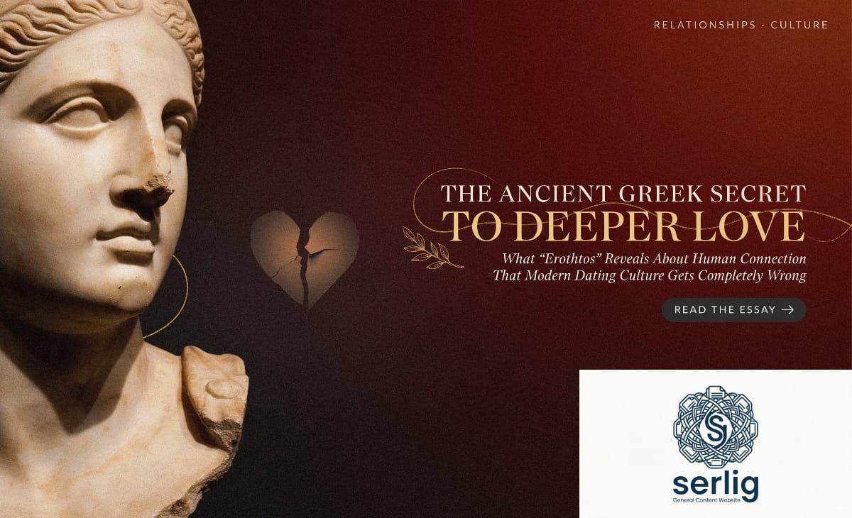 Ancient Greek concept of erothtos representing deep soulful love — stone carving with Eros symbolism