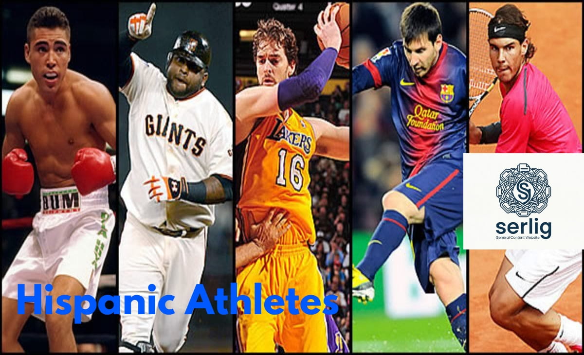 Hispanic athletes celebrating victory — Roberto Clemente, Diana Taurasi, and Oscar De La Hoya legacy collage